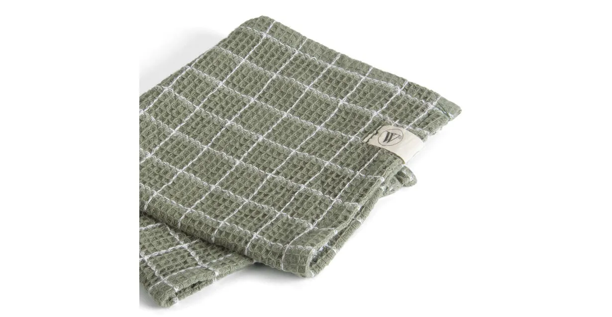 Vaatdoeken Dry With Cubes Legergroen