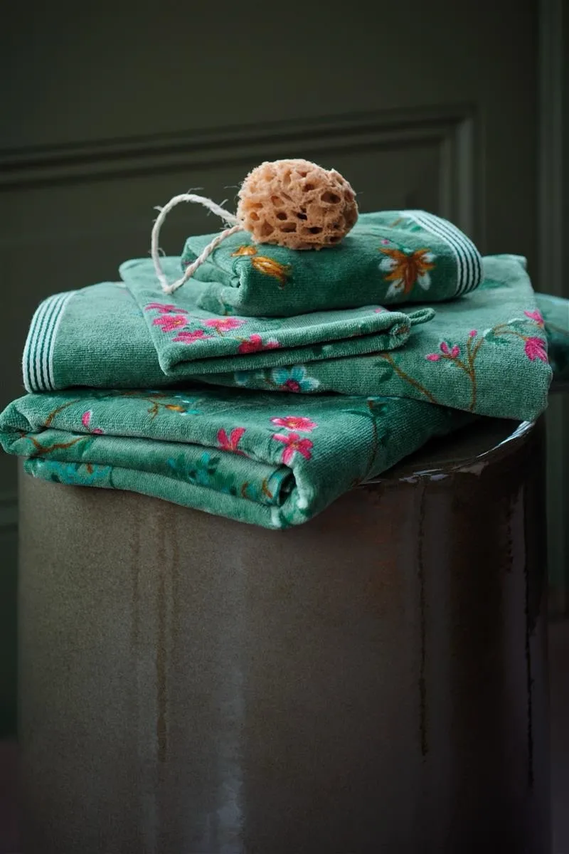 Gastendoek Les Fleurs Groen