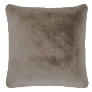 Sierkussen Furry Taupe