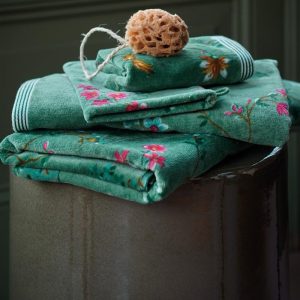 Gastendoek Les Fleurs Groen