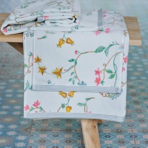 Gastendoek Les Fleurs Wit