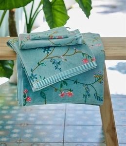 Gastendoek Les Fleurs Blauw